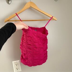 Anthropologie Hot Pink Tube Top